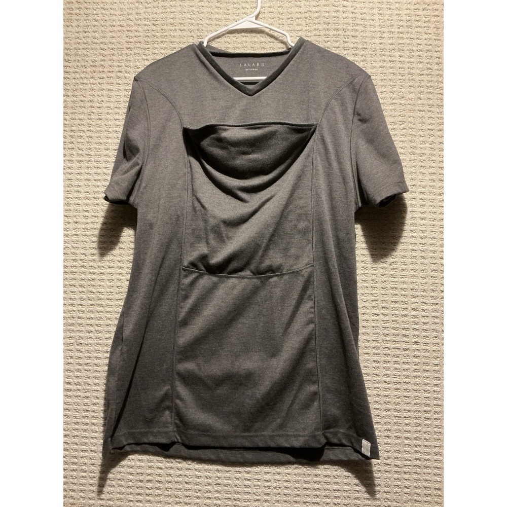 Lalabu Dad Shirt Kangaroo Pounce XL GHeather Gray